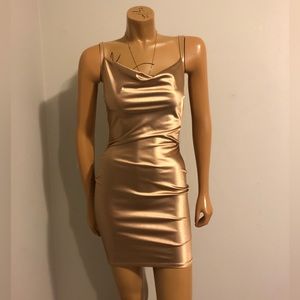 Cowl Neck Spaghetti Strap Dress